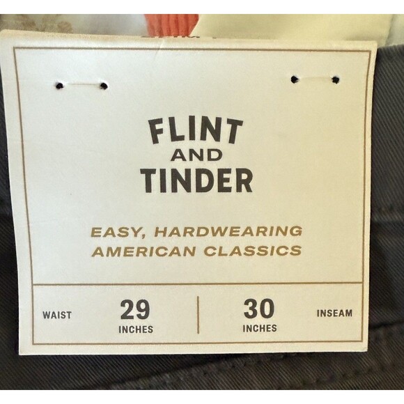 Flint and Tinder 365 Charcoal Slim Fit 5 Pocket Pants Men’s Size 29 x 30 - Picture 6 of 9